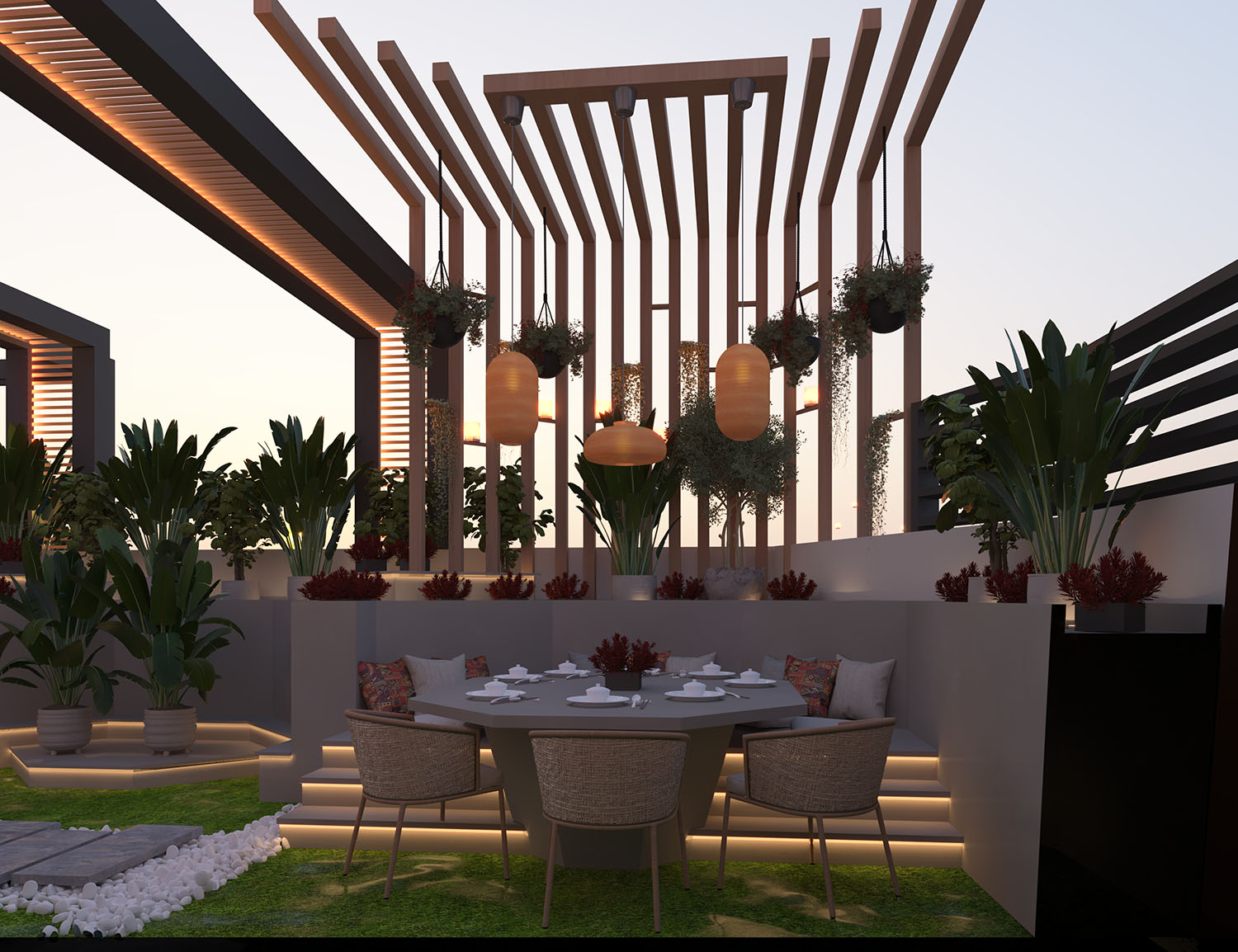Roof Garden - Villa Rawdet Al7amam