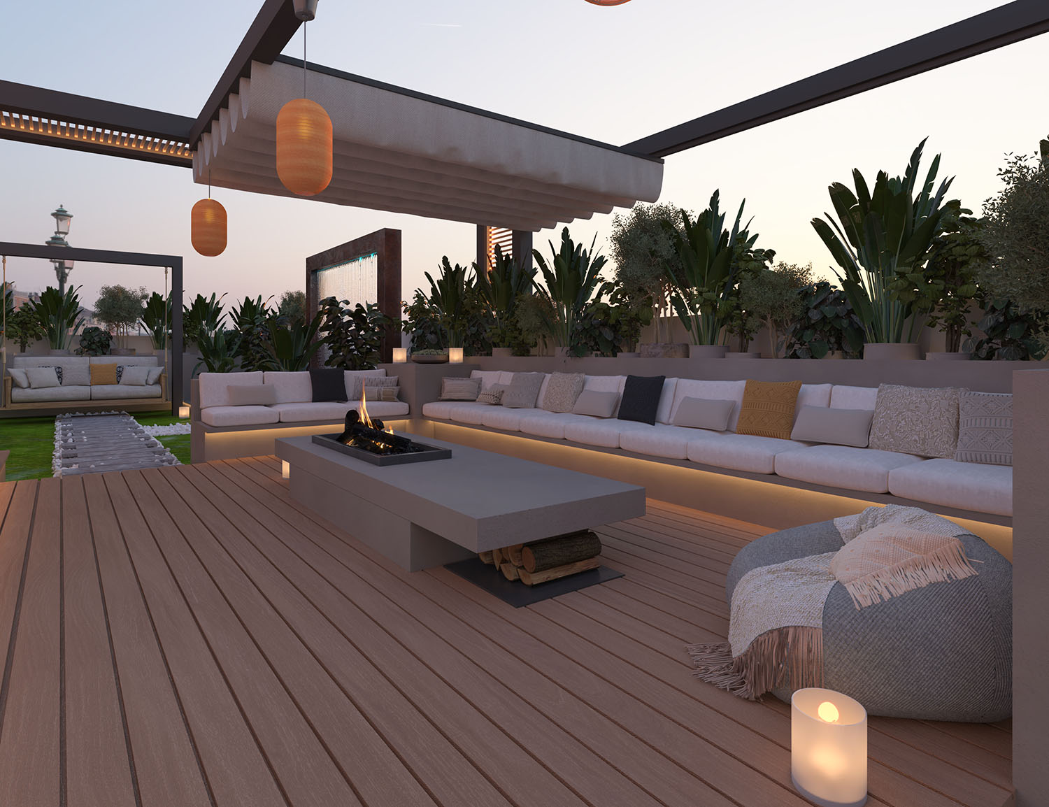 Roof Garden - Villa Rawdet Al7amam
