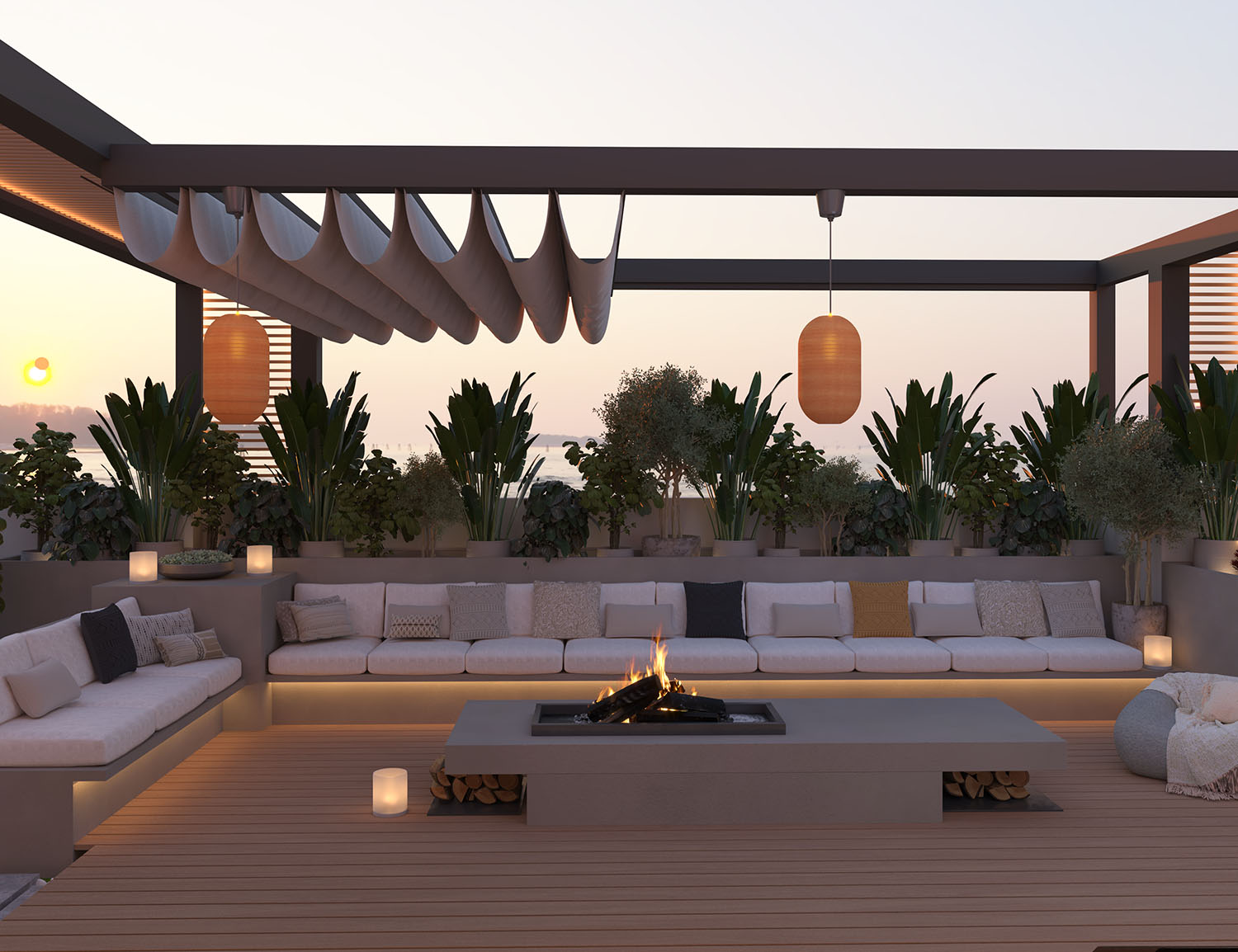 Roof Garden - Villa Rawdet Al7amam