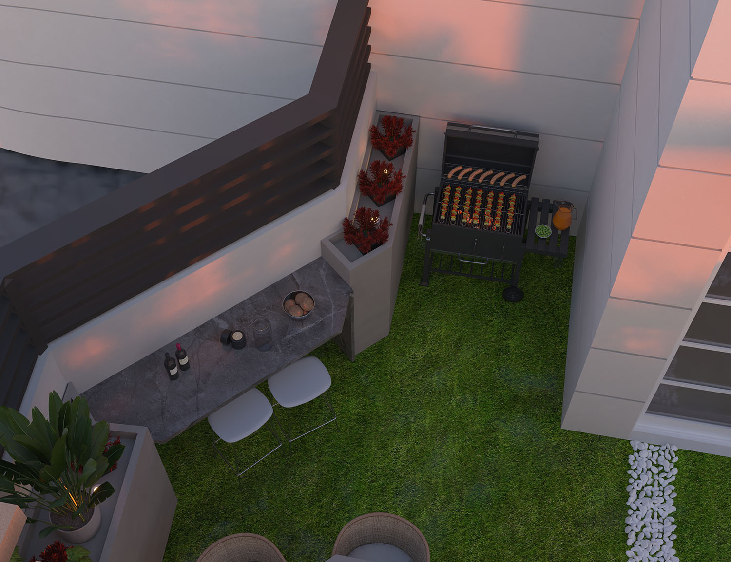 Roof Garden - Villa Rawdet Al7amam