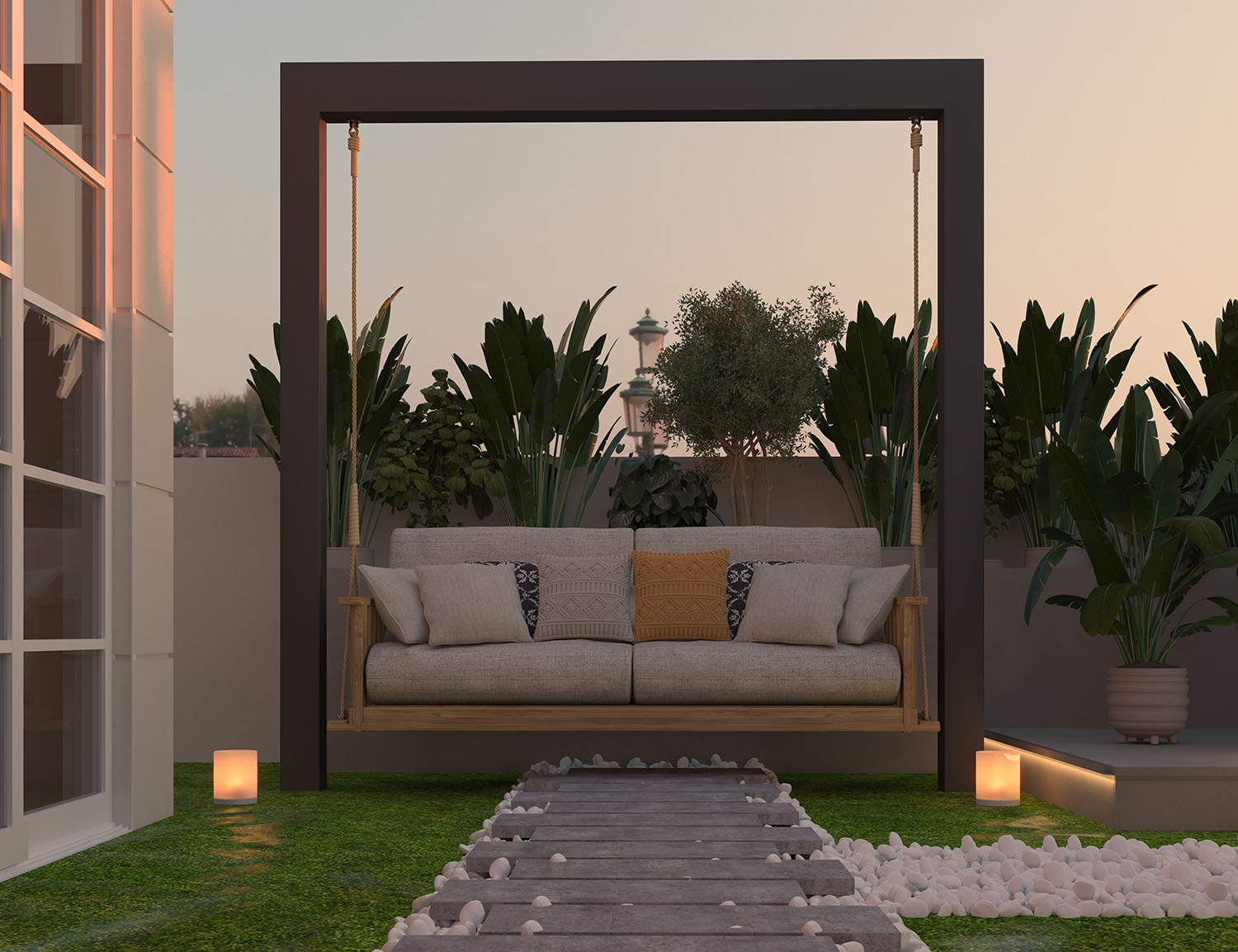 Roof Garden - Villa Rawdet Al7amam