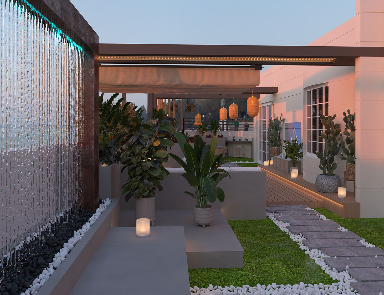 Roof Garden - Villa Rawdet Al7amam