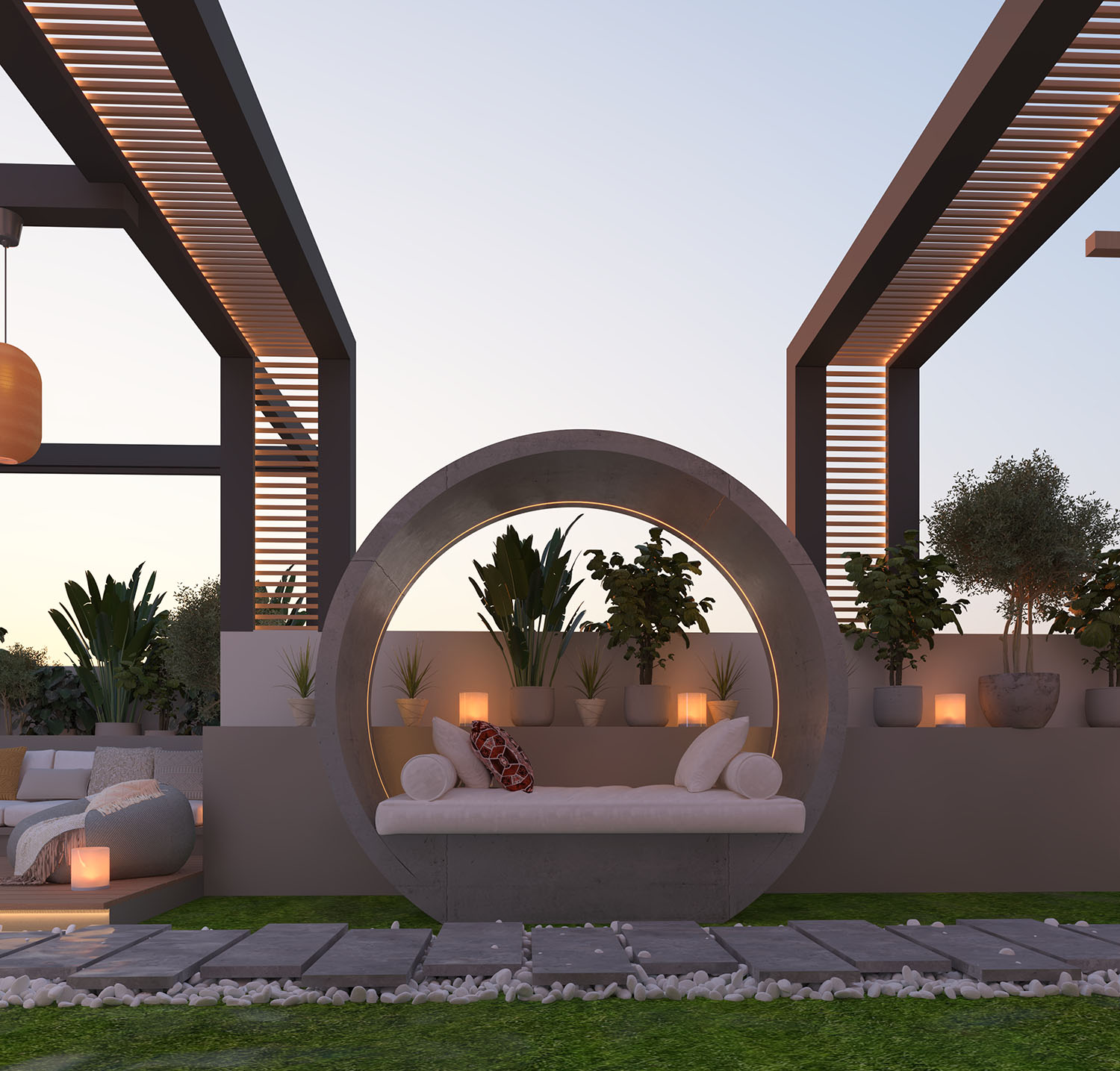 Roof Garden - Villa Rawdet Al7amam