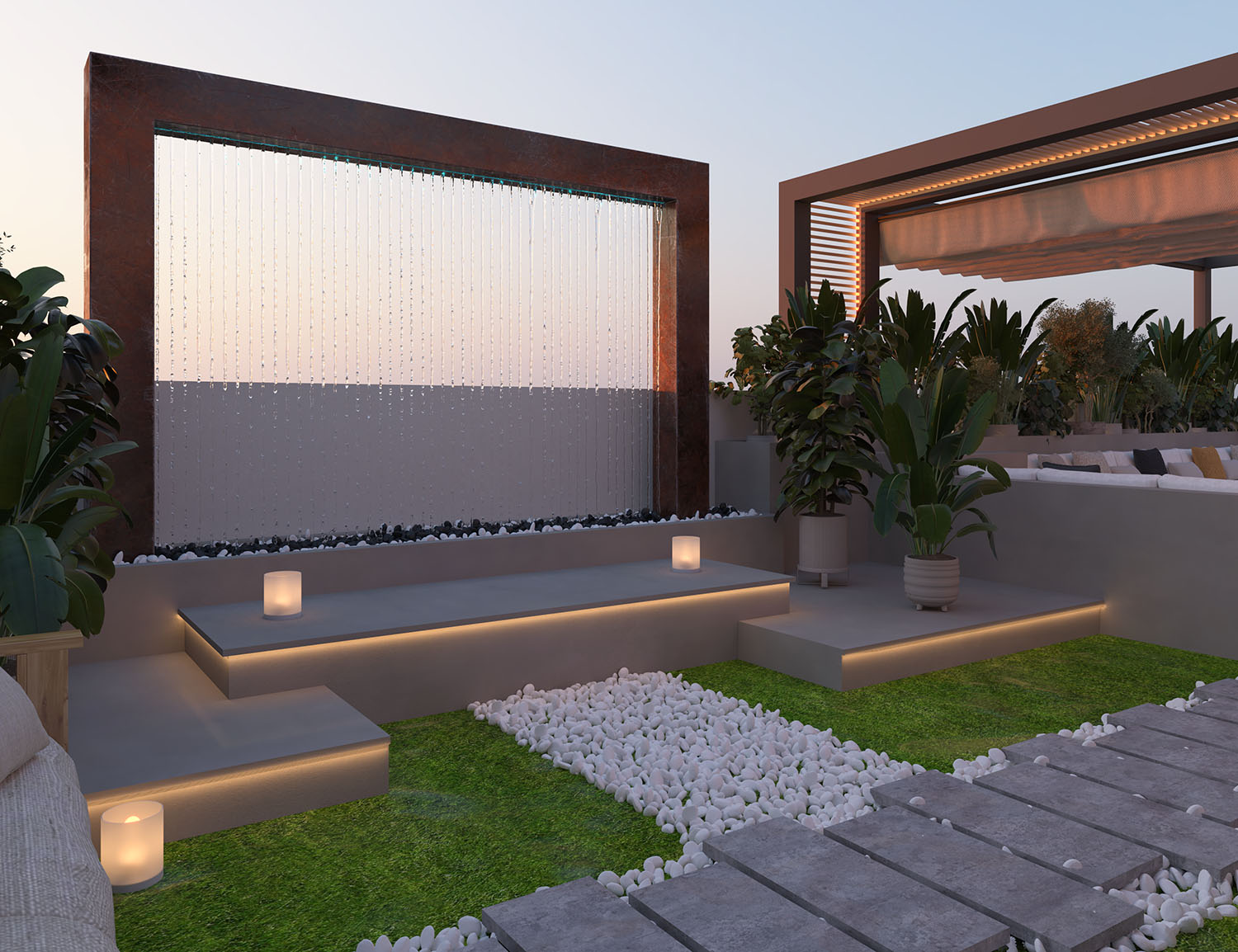 Roof Garden - Villa Rawdet Al7amam