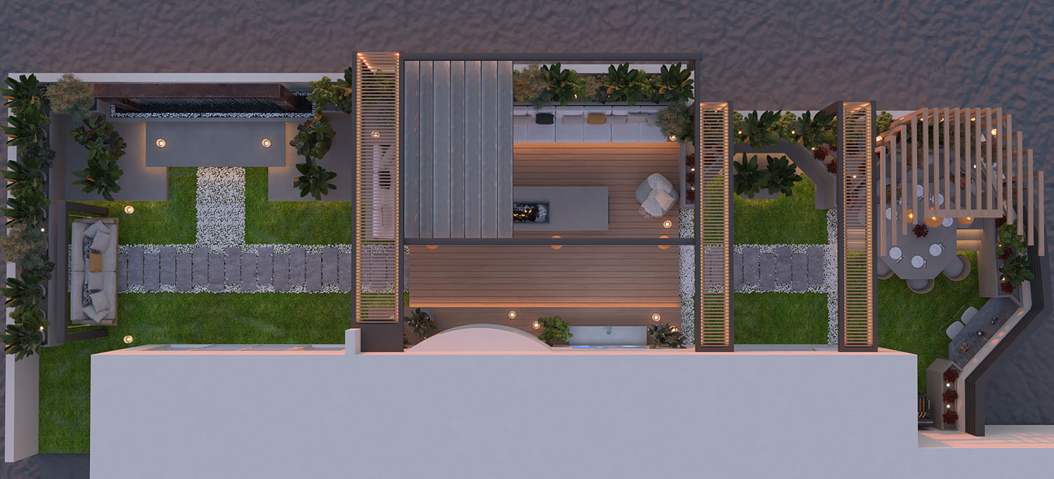 Roof Garden - Villa Rawdet Al7amam