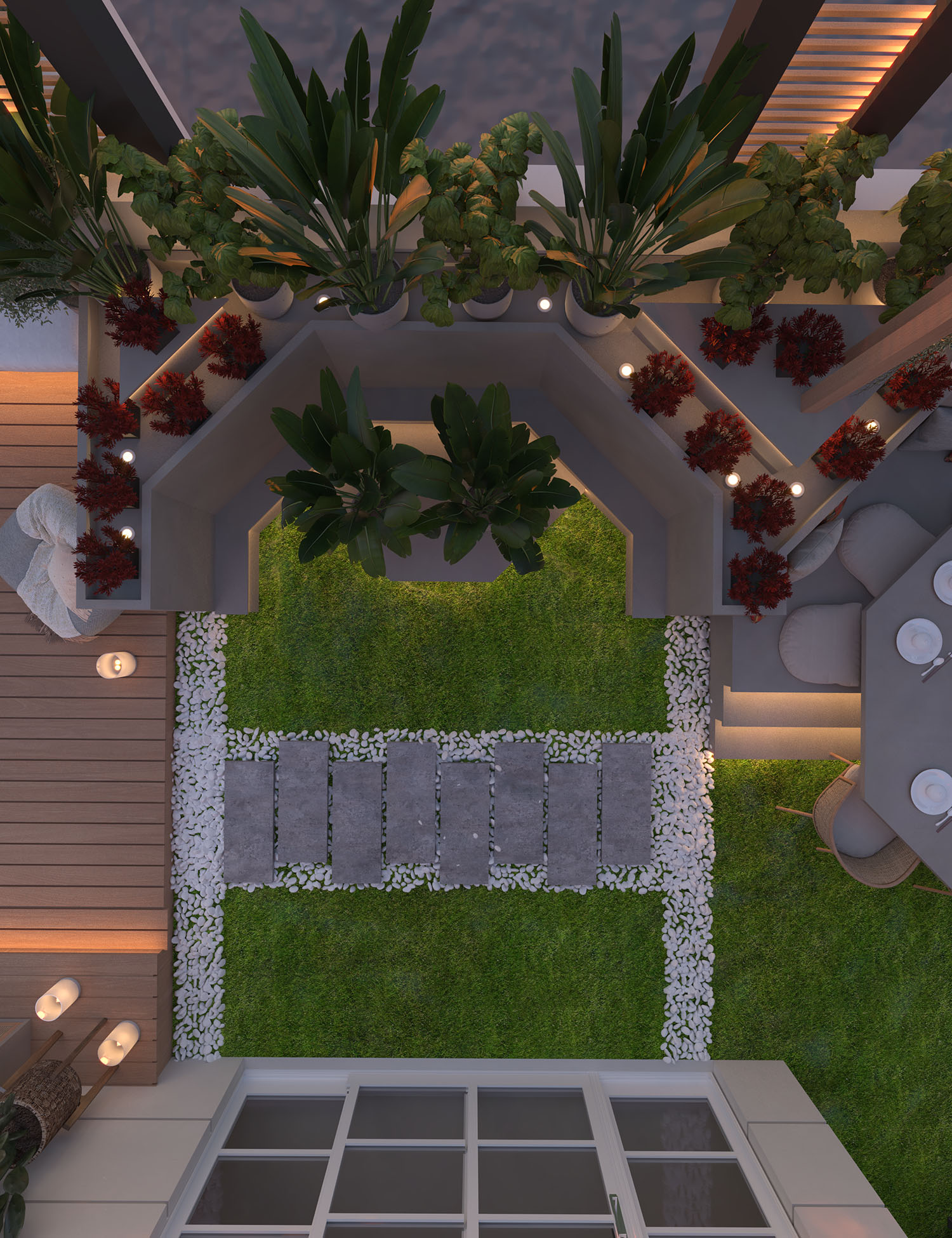Roof Garden - Villa Rawdet Al7amam