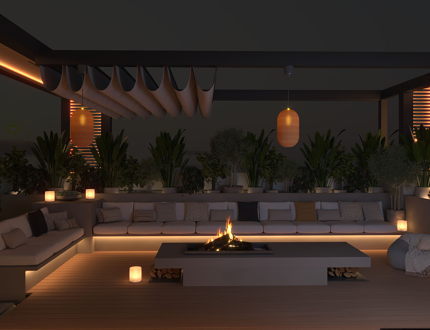 Roof Garden - Villa Rawdet Al7amam