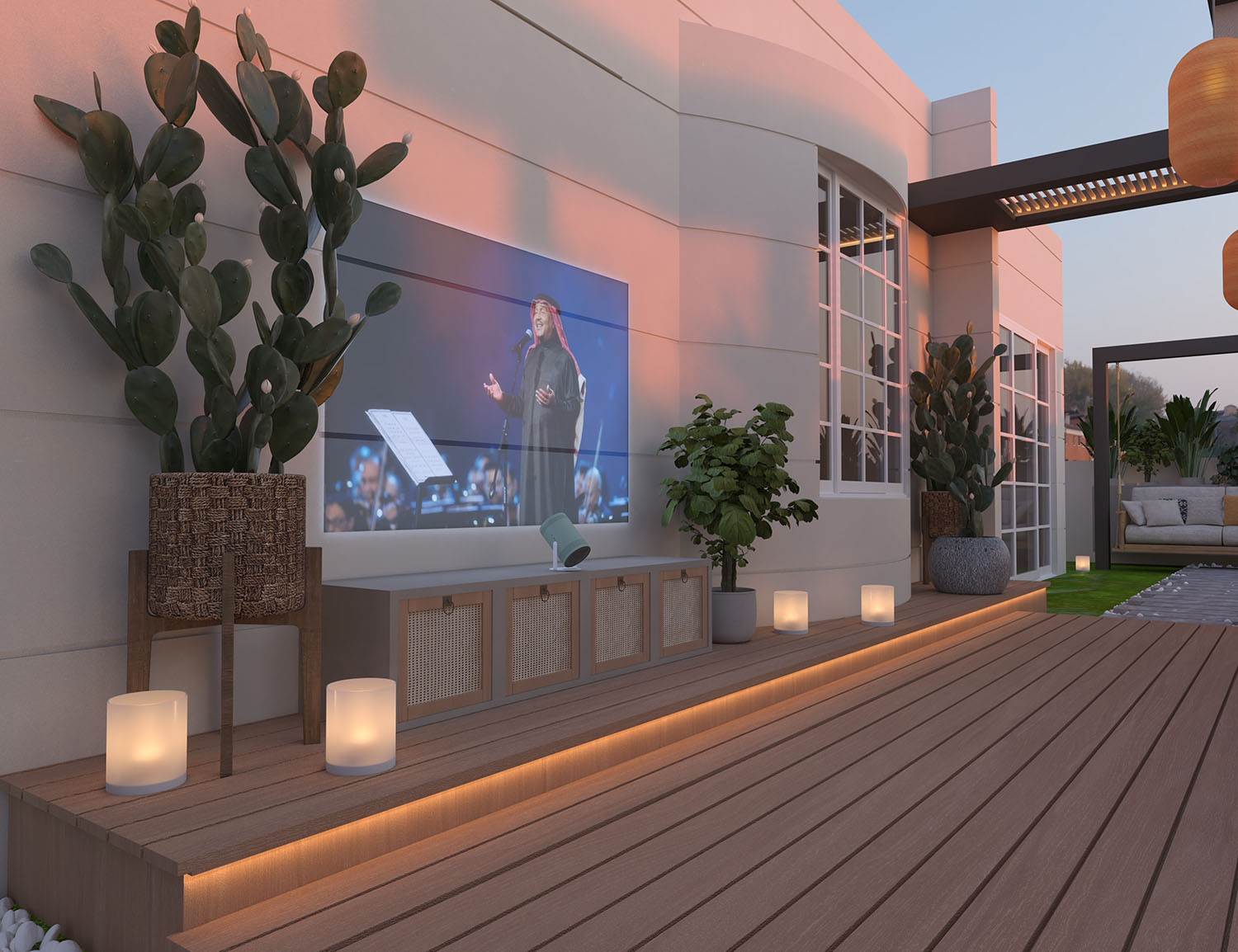 Roof Garden - Villa Rawdet Al7amam